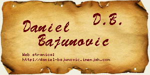 Daniel Bajunović vizit kartica